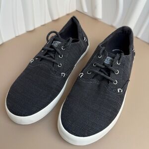 Sperry Top Sider Bodie Kids Canvas Lace Up Sneakers Black Size 5.5